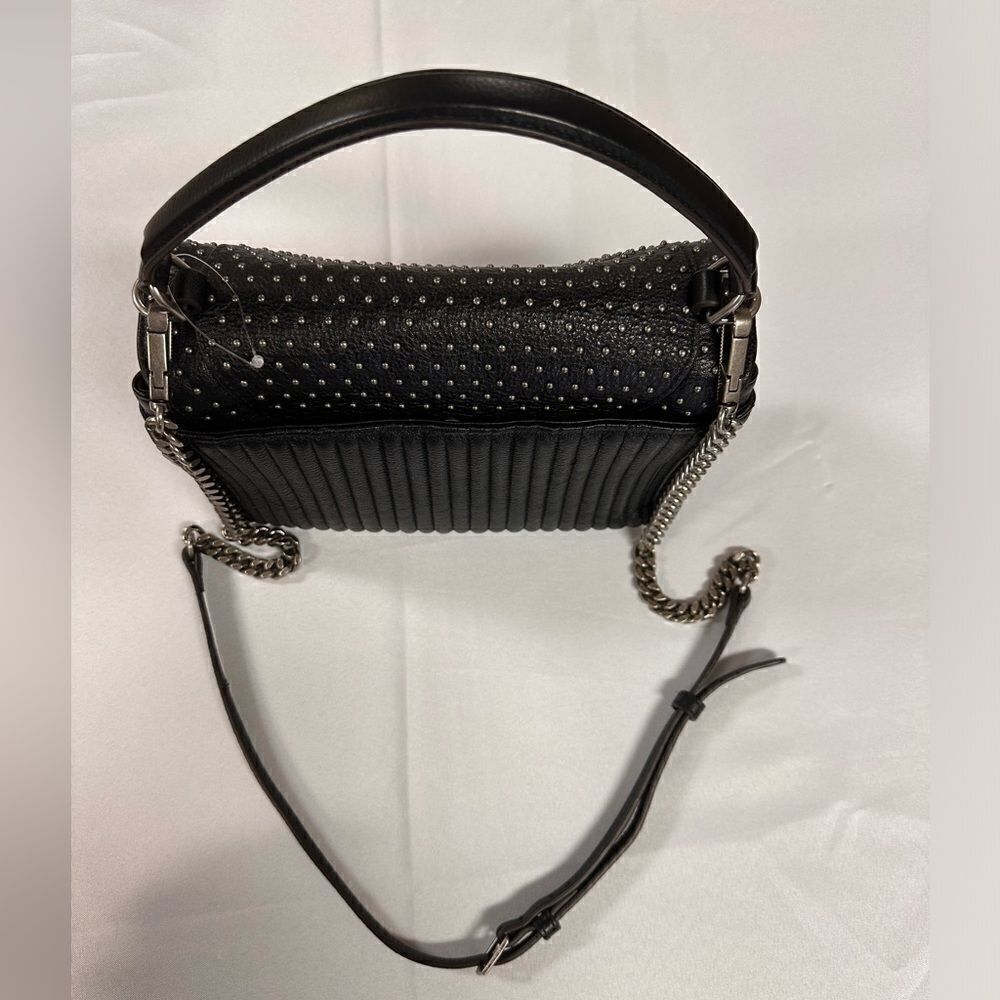 AIMEE KESTENBERG BLACK AND SILVER
CROSSBODY LEATHER HANDBAG - Picture 4 of 6